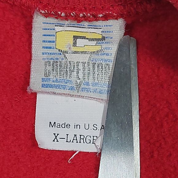 Vintage 90's Logo 7 Ohio State Buckeyes Red Crewneck Sweatshirt Size XL USA Made - Picture 5 of 9